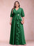 A-Line/Princess V-Neck 3/4 Sleeves Plus Size Mother of the Bride Dresses with Ruffles