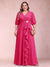 A-Line/Princess V-Neck 3/4 Sleeves Plus Size Mother of the Bride Dresses with Ruffles