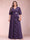 A-Line/Princess V-Neck 3/4 Sleeves Plus Size Mother of the Bride Dresses with Ruffles