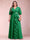 A-Line/Princess V-Neck 3/4 Sleeves Plus Size Mother of the Bride Dresses with Ruffles