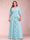 A-Line/Princess V-Neck 3/4 Sleeves Plus Size Mother of the Bride Dresses with Ruffles