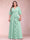 A-Line/Princess V-Neck 3/4 Sleeves Plus Size Mother of the Bride Dresses with Ruffles