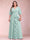 A-Line/Princess V-Neck 3/4 Sleeves Plus Size Mother of the Bride Dresses with Ruffles