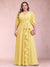 A-Line/Princess V-Neck 3/4 Sleeves Plus Size Mother of the Bride Dresses with Ruffles