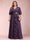A-Line/Princess V-Neck 3/4 Sleeves Plus Size Mother of the Bride Dresses with Ruffles