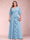 A-Line/Princess V-Neck 3/4 Sleeves Plus Size Mother of the Bride Dresses with Ruffles