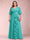 A-Line/Princess V-Neck 3/4 Sleeves Plus Size Mother of the Bride Dresses with Ruffles