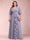 A-Line/Princess V-Neck 3/4 Sleeves Plus Size Mother of the Bride Dresses with Ruffles