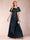 A-Line/Princess V-Neck Short Sleeves Mother of the Bride Dresses with Sash