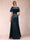 A-Line/Princess V-Neck Short Sleeves Mother of the Bride Dresses with Sash