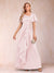 A-Line/Princess V-Neck Short Sleeves Mother of the Bride Dresses with Sash