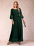 A-Line/Princess Scoop 3/4 Sleeves Mother of the Bride Dresses with Lace