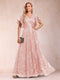 A-Line/Princess V-Neck Short Sleeves Mother of the Bride Dresses with Lace