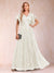 A-Line/Princess V-Neck Short Sleeves Mother of the Bride Dresses with Lace