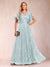A-Line/Princess V-Neck Short Sleeves Mother of the Bride Dresses with Lace