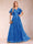 A-Line/Princess V-Neck Short Sleeves Mother of the Bride Dresses with Lace