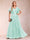 A-Line/Princess V-Neck Short Sleeves Mother of the Bride Dresses with Lace