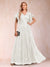 A-Line/Princess V-Neck Short Sleeves Mother of the Bride Dresses with Lace