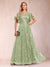 A-Line/Princess V-Neck Short Sleeves Mother of the Bride Dresses with Lace