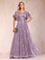 A-Line/Princess V-Neck Short Sleeves Mother of the Bride Dresses with Lace