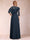 A-Line/Princess Scoop 3/4 Sleeves Mother of the Bride Dresses with Applique
