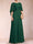 A-Line/Princess Scoop Half Sleeves Mother of the Bride Dresses with Shawls