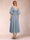 A-Line/Princess V-Neck Half Sleeves Mother of the Bride Dresses with Applique