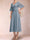 A-Line/Princess V-Neck Half Sleeves Mother of the Bride Dresses with Applique
