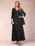 A-Line/Princess V-Neck 3/4 Sleeves 2 Pieces Mother of the Bride Dress with Sequins & Jacket