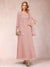 A-Line/Princess V-Neck 3/4 Sleeves 2 Pieces Mother of the Bride Dress with Sequins & Jacket