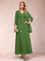 A-Line/Princess V-Neck 3/4 Sleeves 2 Pieces Mother of the Bride Dress with Sequins & Jacket