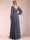 A-Line/Princess V-Neck Long Sleeves Mother of the Bride Dresses with Applique