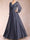 A-Line/Princess V-Neck Long Sleeves Mother of the Bride Dresses with Applique