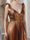 A-Line/Princess Plunging V-Neck Sleeveless Prom Dresses with Ruched