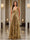 A-Line/Princess Plunging V-Neck Sleeveless Prom Dresses with Ruched