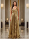 A-Line/Princess Plunging V-Neck Sleeveless Prom Dresses with Ruched