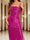 Sheath/Column Spaghetti Straps Sleeveless Prom Dresses with Split Side