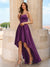 A-Line/Princess Spaghetti Straps Sleeveless Prom Dresses with Ruffles
