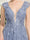 A-Line/Princess V-Neck Sleeveless Applique Prom Dresses