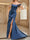 Trumpet/Mermaid Off-the-Shoulder Short Sleeves Ruched Prom Dresses