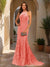 Trumpet/Mermaid Halter Sleeveless Applique Prom Dresses