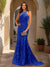 Trumpet/Mermaid Halter Sleeveless Applique Prom Dresses
