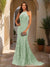 Trumpet/Mermaid Halter Sleeveless Applique Prom Dresses