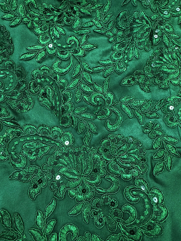 Ball Gown Off-the-Shoulder Short Sleeves Sequins Prom Dresses