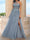 A-Line/Princess One-Shoulder Sleeveless Applique Prom Dresses