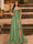 A-Line/Princess Cold Shoulder Short Sleeves Rhinestone Prom Dresses