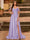 A-Line/Princess Cold Shoulder Short Sleeves Rhinestone Prom Dresses