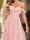 Ball Gown Off-the-Shoulder Short Sleeves Applique Prom Dresses