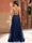 A-Line/Princess Scoop Sleeveless Applique Prom Dresses