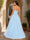 Ball Gown Strapless Sleeveless Applique Prom Dresses
